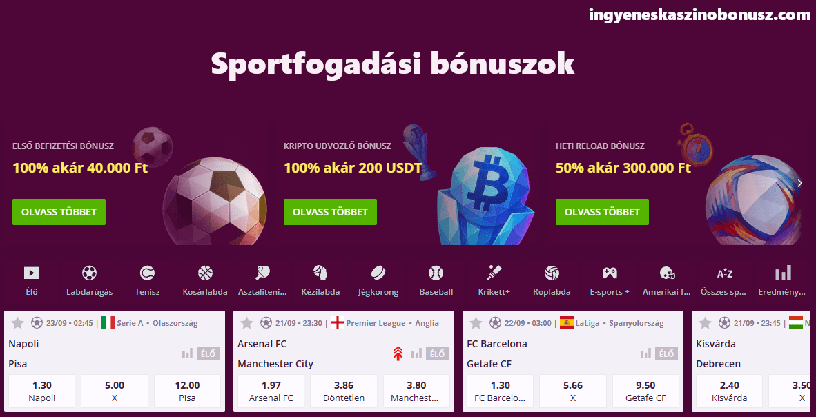 Sportfogadási bónuszok